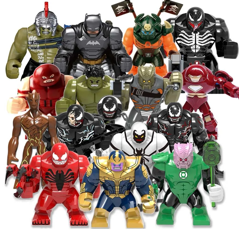 Avengers Endgame Marvel Mech Brick Figures Super heroes Hulk Grout Batman Venom legoED figures bricks Building Blocks mini toys