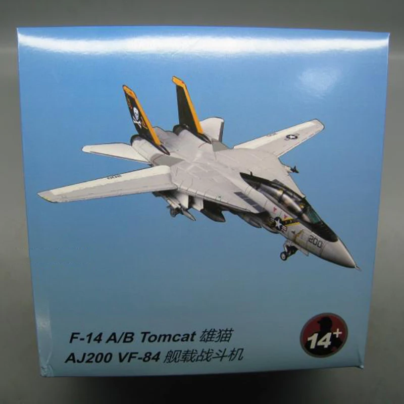 1/100 военная модель игрушки F14 Tomcat F-14A/B AJ200 VF-84 истребитель ВМС США ВВС литой металлический самолет модель игрушка