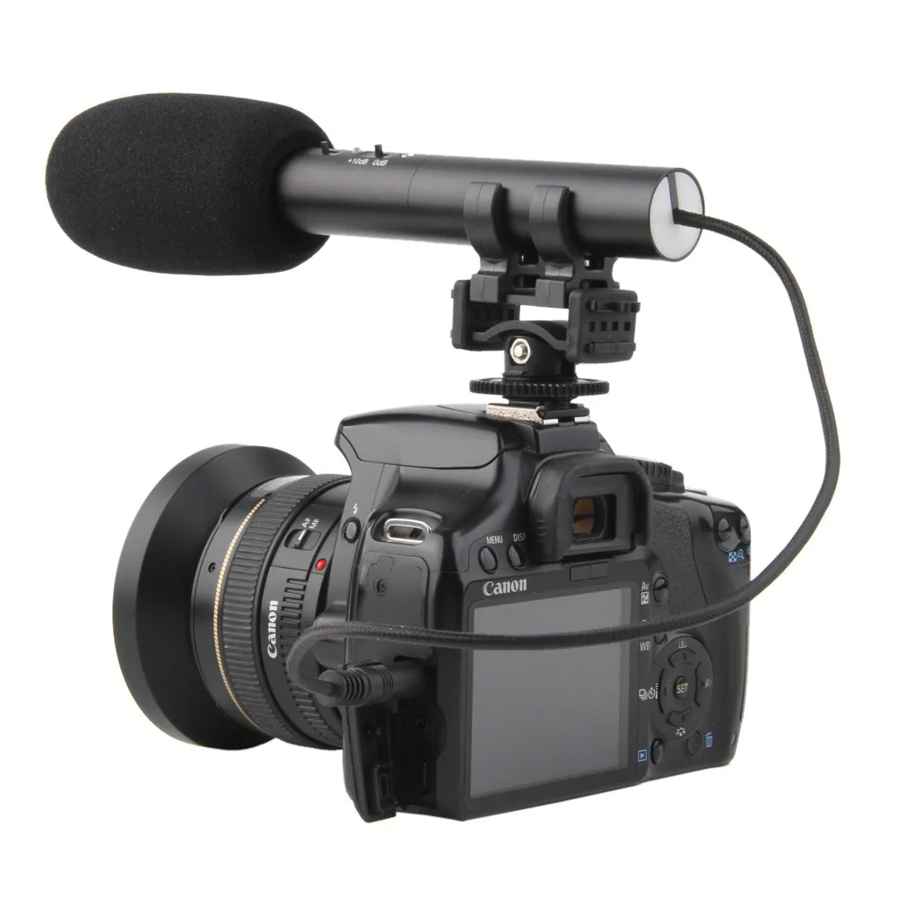 iShoot PL MIC02 DC/DV Stereo Microphone MIC for Canon Nikon Sony Hot
