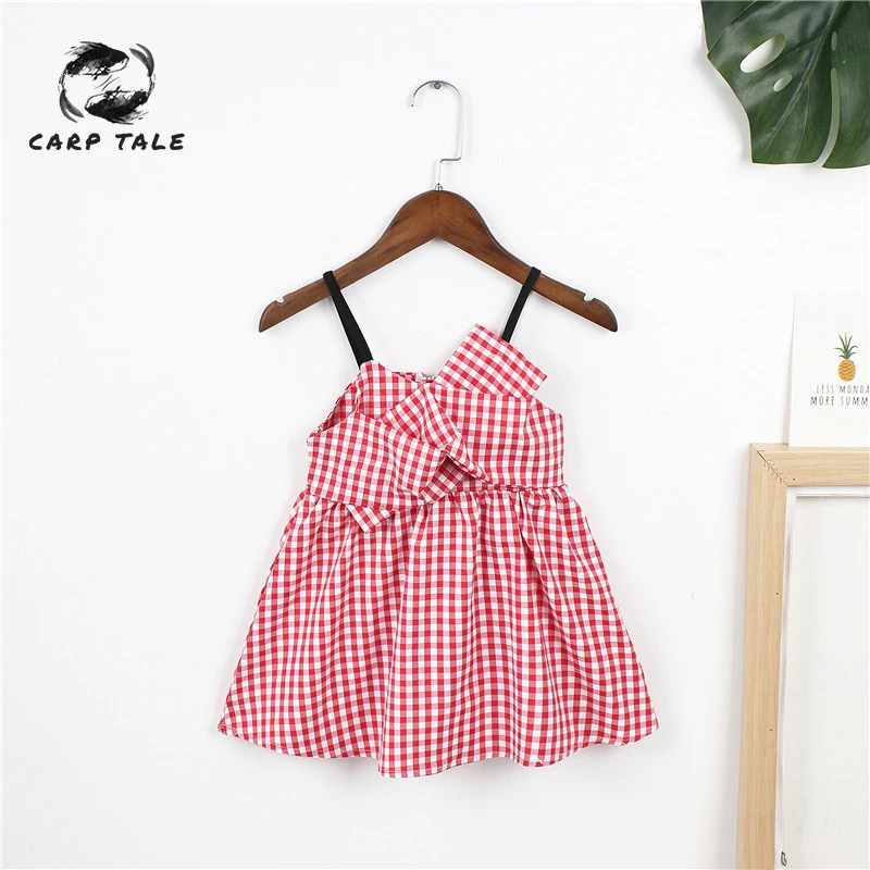 

2019 Summer Girls Dress Petal Mesh Girls Sleeveless Children Dress Plaid Girls Cool Summer Princess Dress Baby Girl Dress Baby