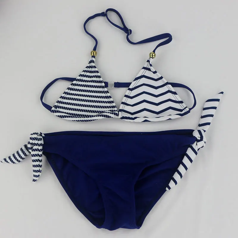 2020 New Girls Baby Kids Striped Floral Cute Bikini Girls Split Two