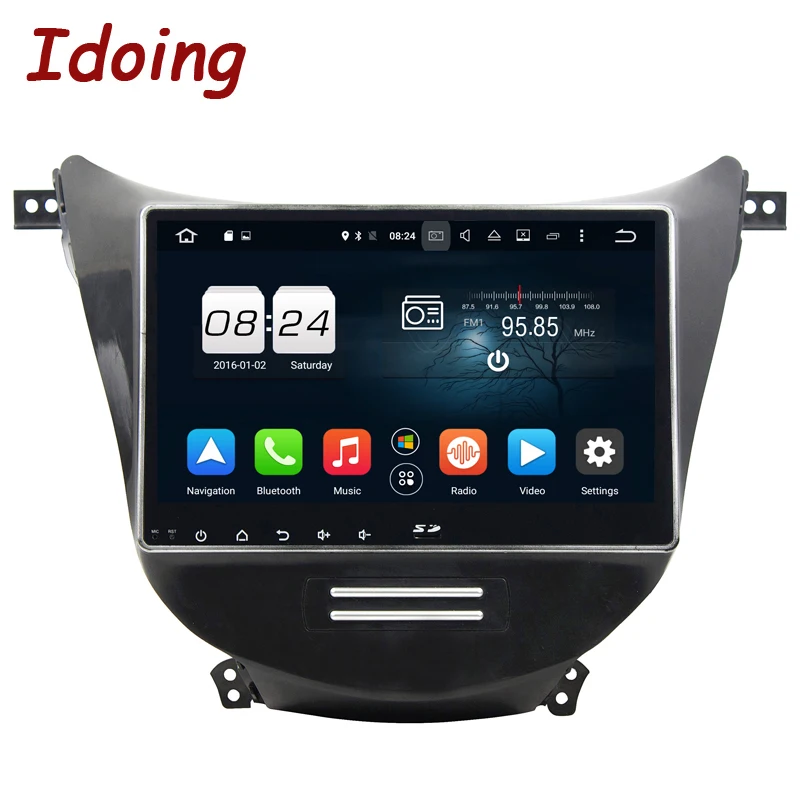 Idoing 10.1&quot2Din Car Autoradio GPS Multimedia Player Android 6.0 For Hyundai Elantra Steering-Wheel 8Core 2G+32G WiFi Fast Boot |