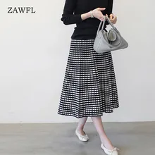 Высококачественная зимняя уличная цветная облегающая трикотажная юбка с высокой талией, Боковой разрез длиной до колена, юбки-карандаш женские трикотажные изделия