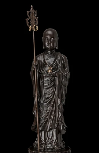 

Copper decoration Fine Buddha Brass Asian Antique Chinese Bronze Sculpture of Tibetan King Bodhisattva Statue of Buddha Temple