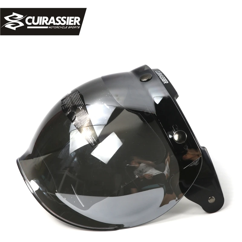 Cuirassier VS02 Universal Flip up Lens Bubble Visor Face Shield Mask for Bitwell Vintage Retro Motorcycle Helmet Moto Capacete