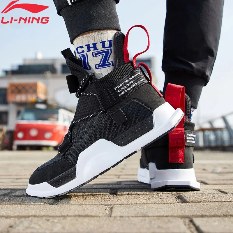 Günstige Li Ning Unisex REBURN WS Basketball Freizeit Schuhe Wearable High Cut CHINA Futter Sport Schuhe Turnschuhe AGBP028 XYL233