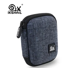 IKSNAIL холст+ EVA коробка для наушников Электронные USB наушники аксессуары наушники Жесткий Чехол сумка для хранения SD карты Портативная сумка для переноски