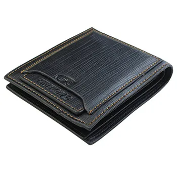 

2016 New Designed Universal Men Faux Leather Bifold Wallet Credit ID Card Holder Slim Purse Clutch