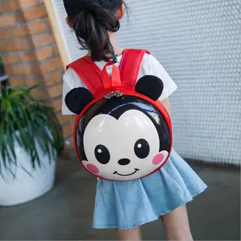 

Cute Mickey Eggshell School Bag Children Boys Backpacks Kindergarten backpack For Girls Kid Cartoon Printing School Bag Kids