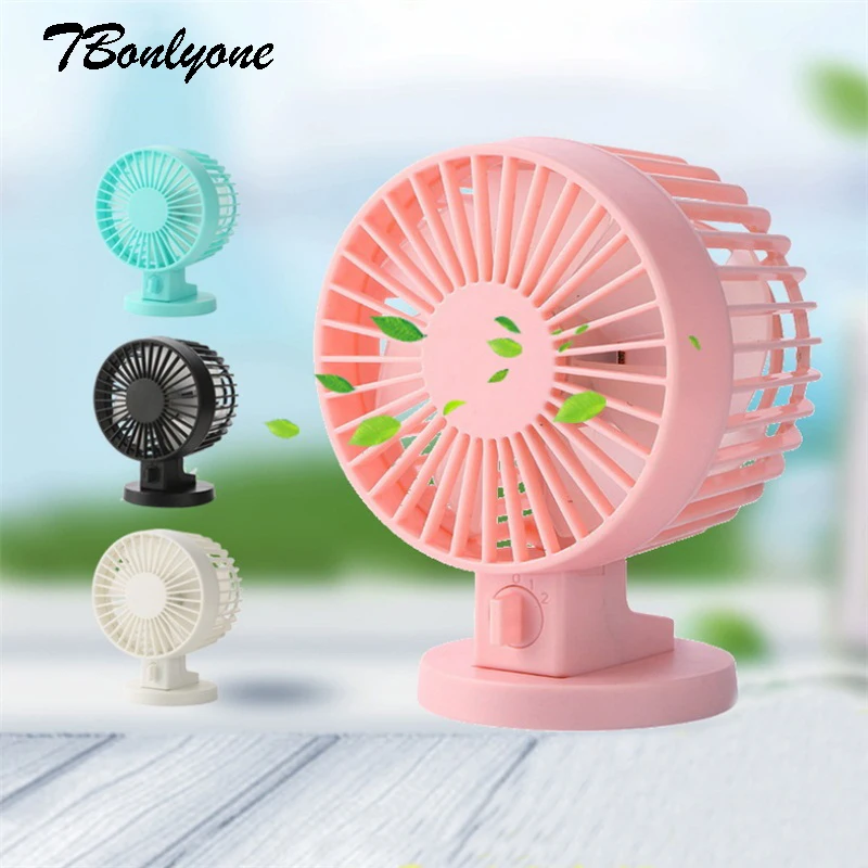 TBonlyone USB Fan Adjustable 2 Speed Noiseless For Students Office Outdoor Travel Table Electric