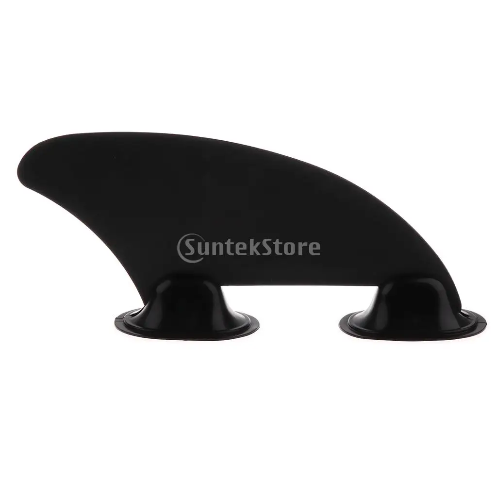 Black PVC Kayak Surfing Rudder Kayak Skeg Tracking Fin Mounting Points for Inflatable Kayak Boat