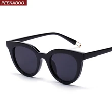 Peekaboo черные солнцезащитные очки кошачий глаз классические дизайнерские женские ретро солнцезащитные очки «кошачий глаз» для женщин мужчин белый красный uv400