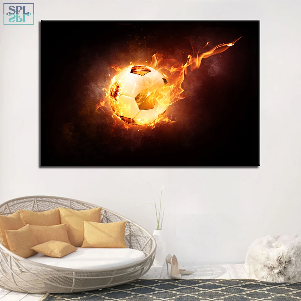 SPLSPL современный настенный художественный холст HD печать фотографии пламя