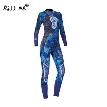 

Blue Diving Suit Rash Guards Thermal Women'S Full Body Scuba Surfing Diving Wetsuits One-Piece Jumpsuit Snorkeling Suit