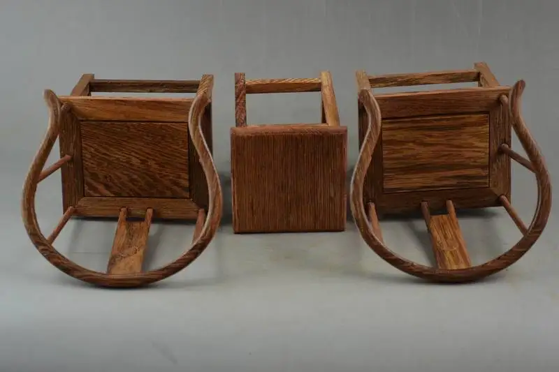 ( Mini ) Exquisite Interesting Old Chinese Handwork Rosewood Carving Lucky Set Of Table & Chair Model ( Mini ) Exquisite Interesting Old Chinese Handwork Rosewood Carving Lucky Set Of Table & Chair Model