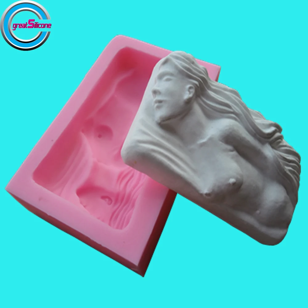 

Great-Mold Sexy Lady Silicone Soap Mold 3D Silicone Mold For Bar Soap