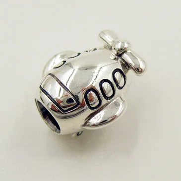 

Fits Pandora bracelet Travel beads aircraft charm original Authentic 100%925 sterling silver jewelry DIY making wholesale