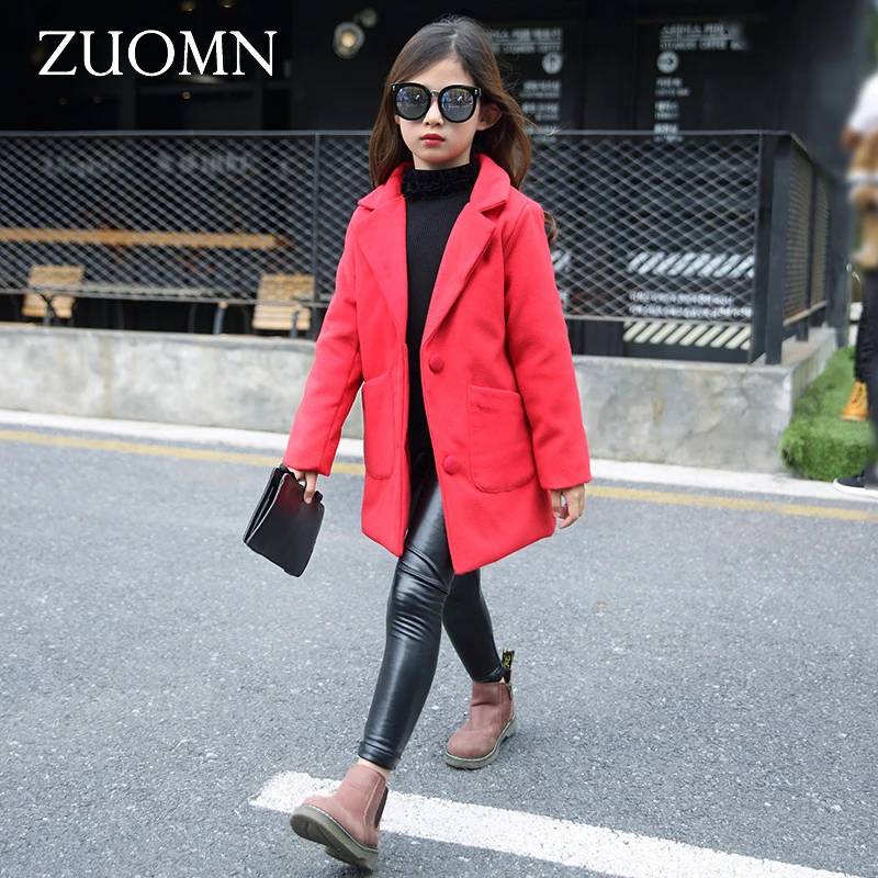 Christmas Girls Coats and Jackets Winter Girls Kids Red Coat