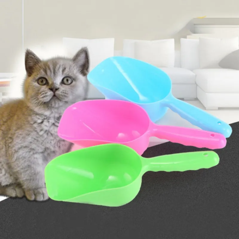 Useful Pet Puppy Dry Food Spoon Plastic Hand Shovel Pets Feed Measuring