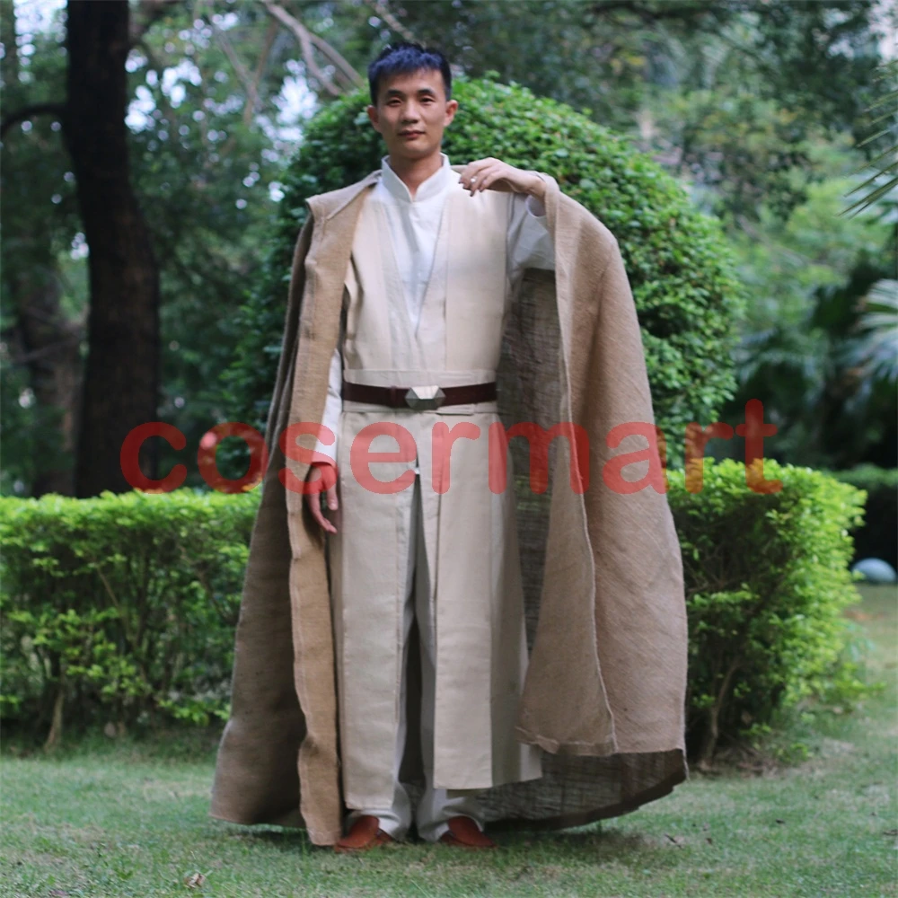 Free Shipping NEW Star Wars Jedi Luke Skywalker Custom Cosplay Costume Made Full Set COS Halloween Costume Christmas (3)