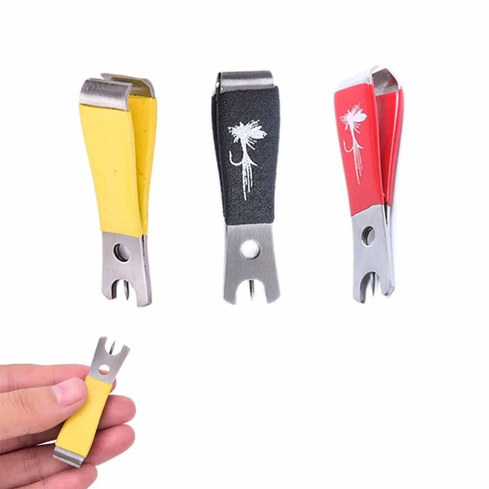 1pcs Steel Fishing Tying Tool With Nail Knot Fly Fishing Line Nipper