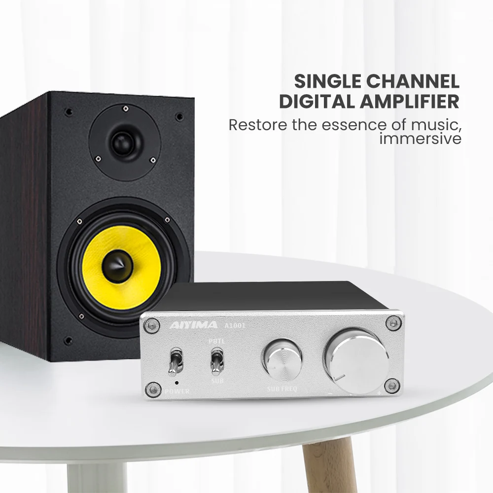 Мини Hi Fi аудио усилитель AIYIMA TPA3116D2 NE5532P класса D можно переключить на басовый