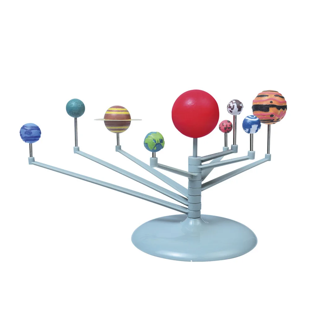 New Children Educational DIY Nine Planets In Solar System Planetarium Painting Science Teaching font b Toys