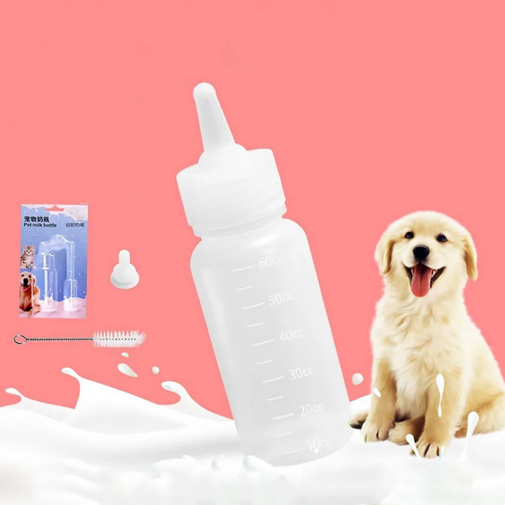 

Best Sale Cat Dog Milk Bottle Pet Puppy Kitten Baby Animal Feeding Bottle Nursing Set Dog drinking water bottle Pet water supply