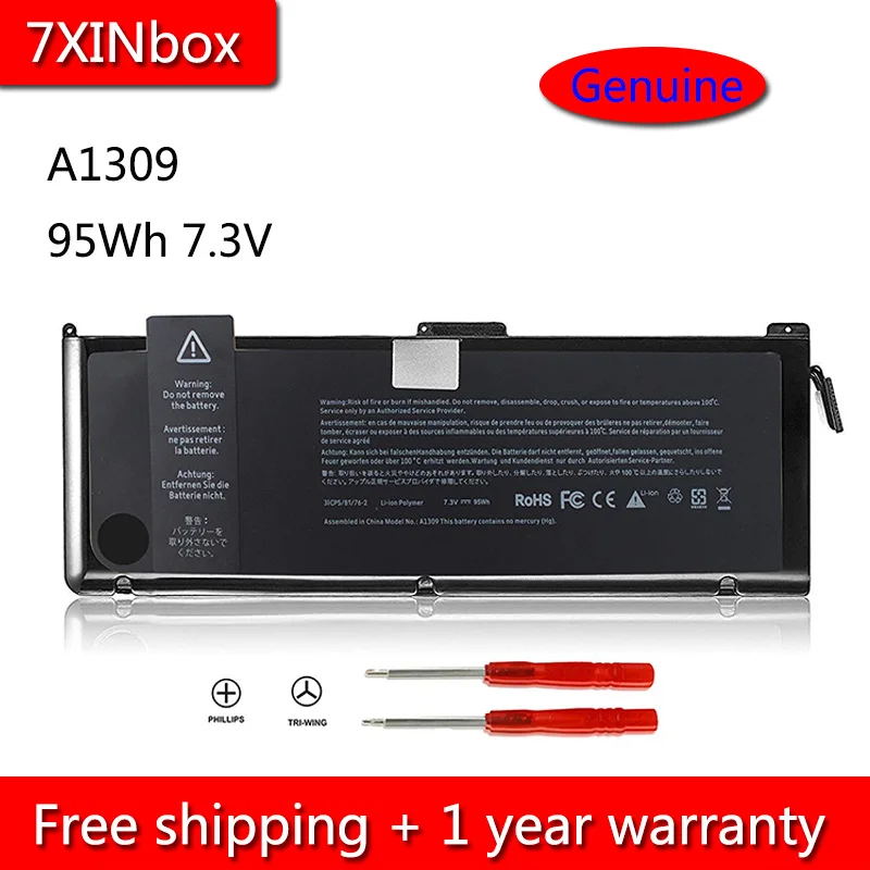 Аккумулятор для ноутбука 7XINbox 95 Вт/ч 7 3 В A1309 Apple MacBook Pro 17 дюймов A1297 ранняя 2009 Версия