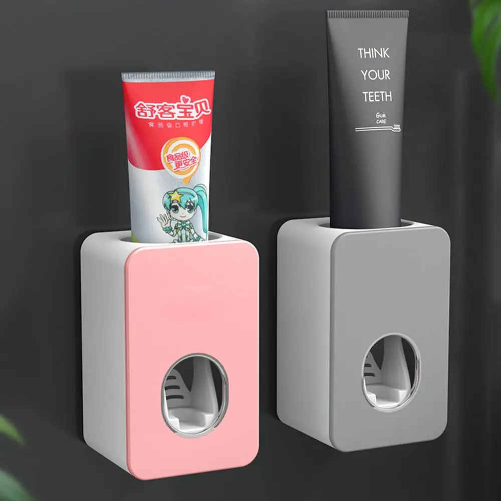

Automatic Toothpaste Dispenser Bathroom Accessories Set Toothpaste Squeezers Toothbrush Holder Wall Mount Rack Bathroom Tools