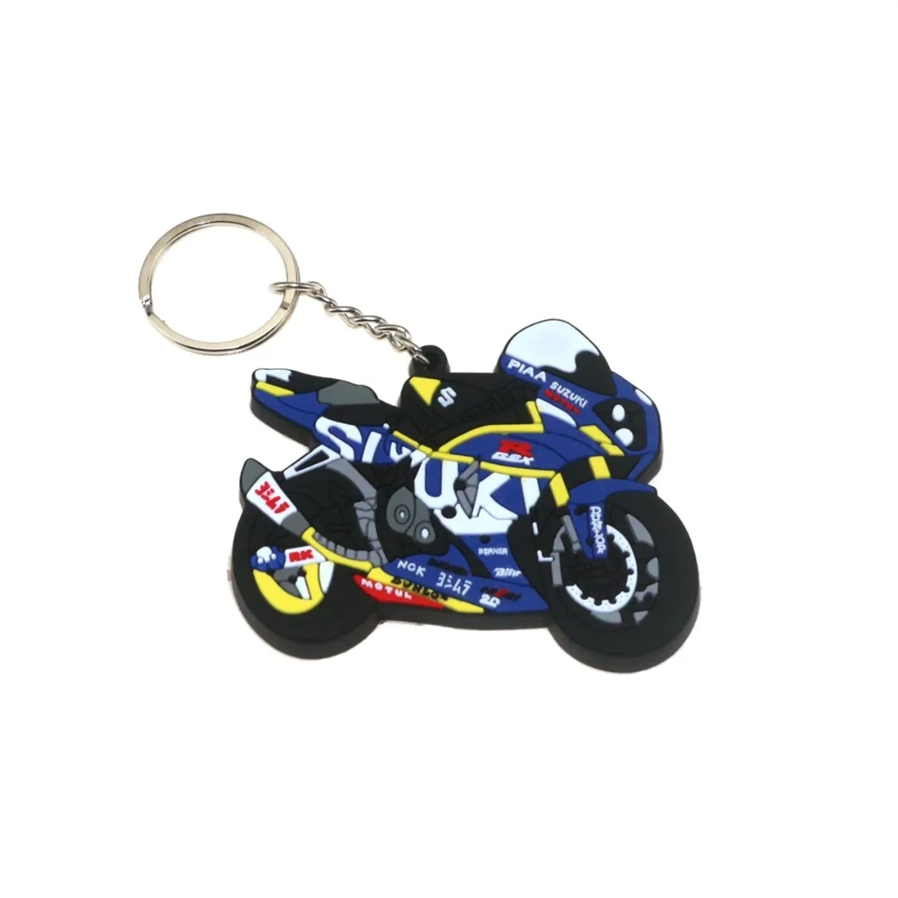 3D Motorcycle Accessories Motorcycle KeyChain Rubber Motorcycle Key ...