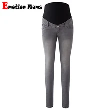 Emotion Moms/женские джинсы для беременных, для беременных, для кормящих, брюки, комбинезоны для беременных, джинсовые, длинные, высокие леггинсы