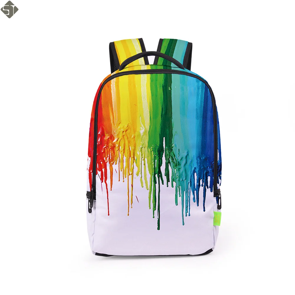 

3D Style Women Backpacks Floral Print Bookbags Nylon Men Backpack School Bag For Girls Rucksack Female Travel Backpack