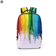 3D Style Women Backpacks Floral Print Bookbags Nylon Men Backpack School Bag For Girls Rucksack Female Travel Backpack