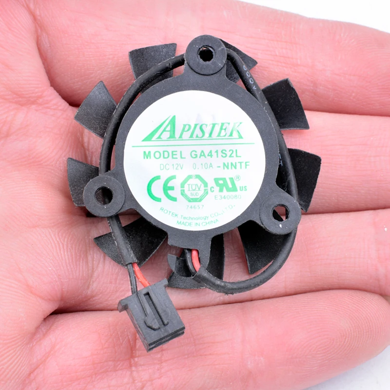 Original GA41S2L 12V 0.10A GT610 graphics card cooling fan diameter 37mm aperture 26mm | Компьютеры и офис
