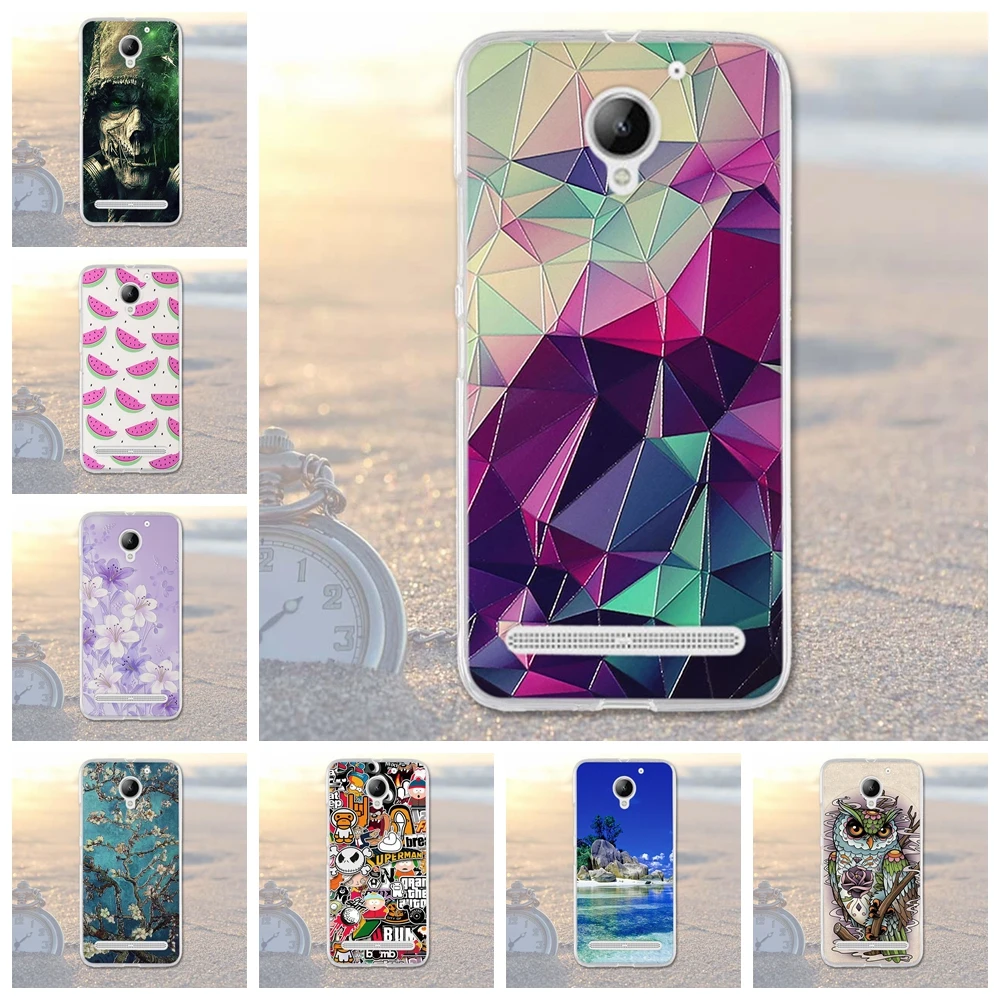 

Coque For Lenovo Vibe C2 Case Fashion Pattern Case Transparent Silicone Cover For Lenovo C2 Power k10a40 Soft Silicone Case