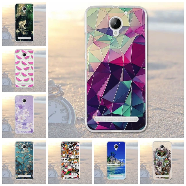 Best Offers Coque For Lenovo Vibe C2 Case Fashion Pattern Case Transparent Silicone Cover For Lenovo C2 Power k10a40 Soft Silicone Case