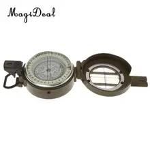 MagiDeal, 1 шт., складной мини карманный инструмент для выживания из цинкового сплава, армейский зеленый компас, направляющая для походов на открытом воздухе, прогулок на велосипеде