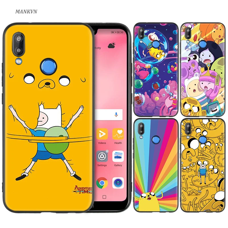 

Silicone Case Cover for Huawei P20 P10 P9 P8 Lite Pro 2017 P Smart+ 2019 Nova 3i 3E Phone Cases Adventure Time with Finn and Jak
