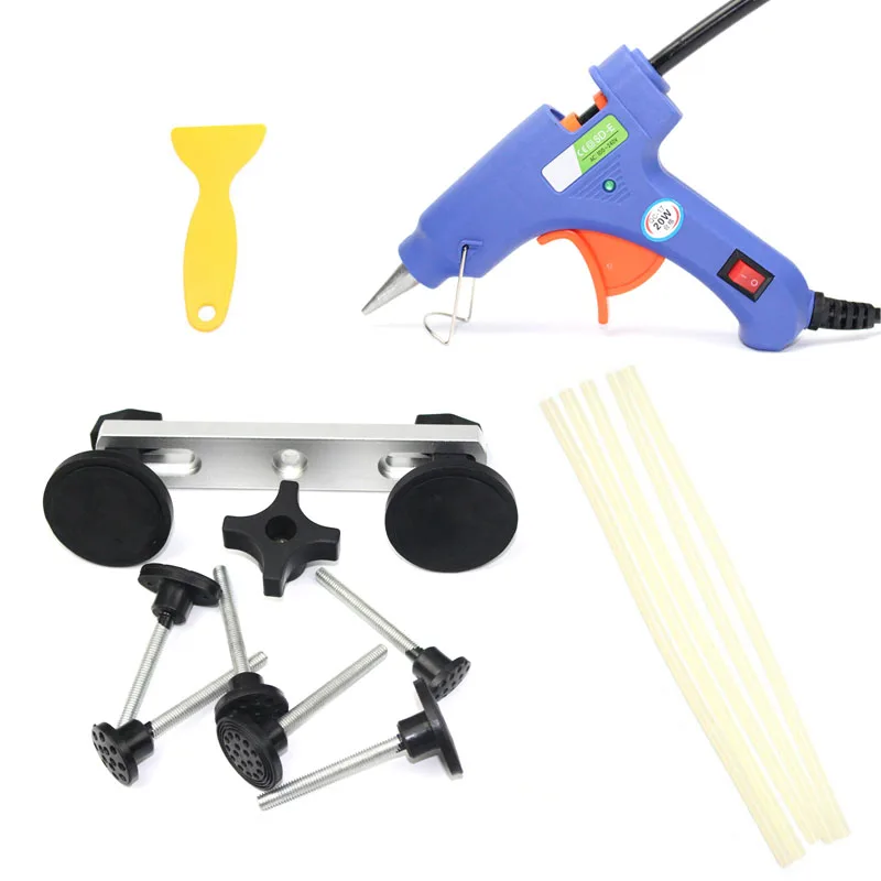 

Car Paintless Dent Repair Tools Glue Gun With Pulling Bridge Set For Car Repair Kit