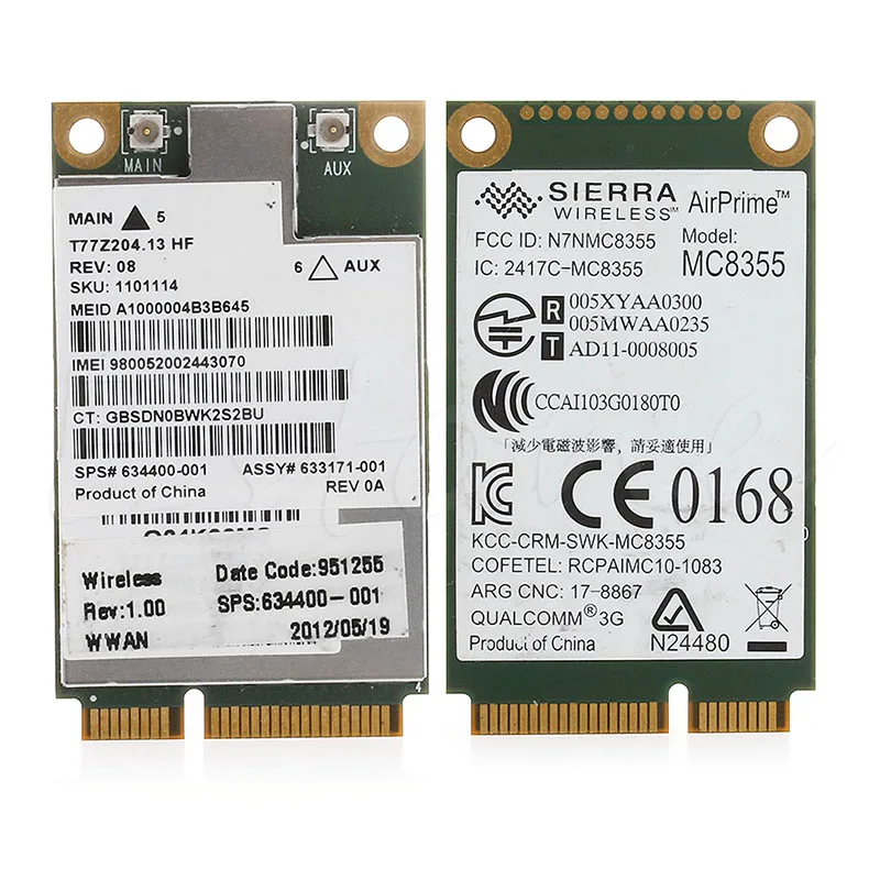 Беспроводная карта для HP 2560P 2760P 8460W 8760W 8560W 3G GOBI3000UN2430 634400-001 | Компьютеры и офис