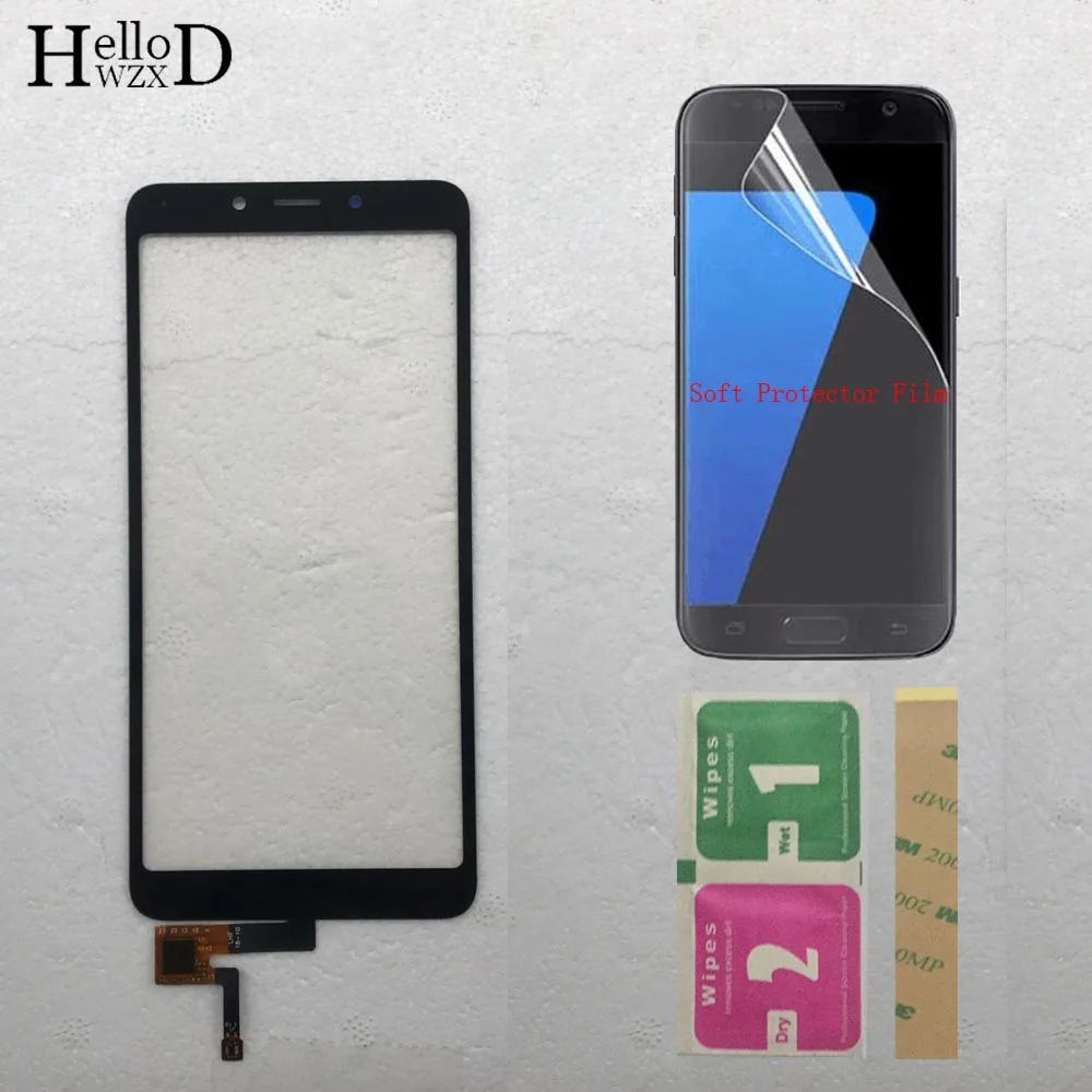 

Mobile Touch Screen Panel Digitizer Glass Lens Sensor For Xiaomi Redmi 6 / Redmi 6A Touch Screen Front Parts + Protector Film