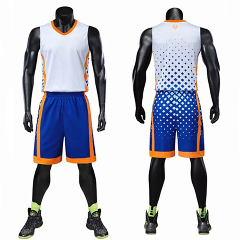 Reversible Men Women Boys Basketball Training Jersey Set Blank Sport