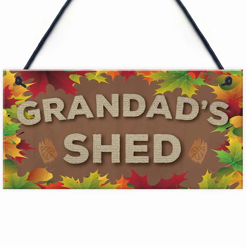 Meijiafei сарай Grandad's Shed мужская пещера садовый инструмент стеллаж домашний знак 10