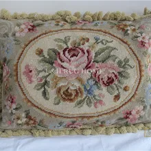 10 к 1" x 20" шерстяная подушка ручной работы с новой зеландской шерстяной наволочкой