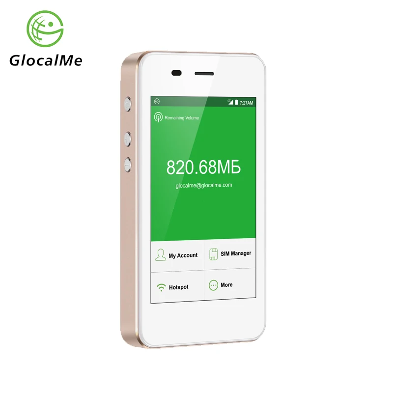 GlocalMe 4G WiFi Router Free Roaming Fast Network Portable Hotspot with Power Bank MiFi Dual Sim