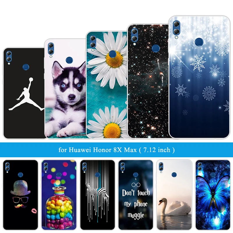 7 12 &quotдля Huawei Honor 8X Max/ARE AL00 ультратонкий защитный чехол из ТПУ для Max Прозрачный