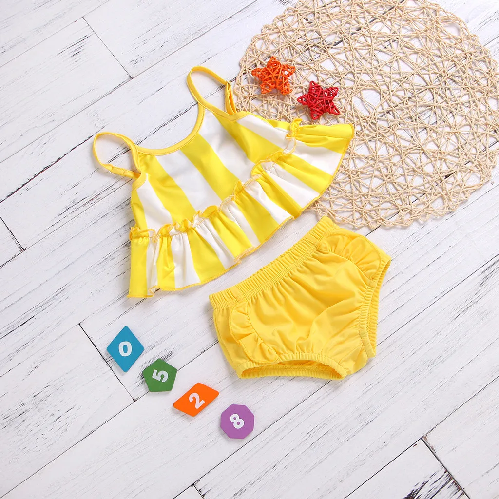 yellow baby bathing suit