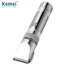 Kemei KM-9801 Ceramic Cutter Rechargeable Electric Hair Clipper Trimmer Razor Cordless Adjustable Clipper Haircut Free Shipping