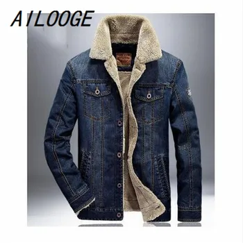 

AILOOGE 2017 New Bomber Jacket Men Thick Outwear Overcoat Winter Warm Mens Jackets And Coats Casual Hoodies Male Brand Clothing